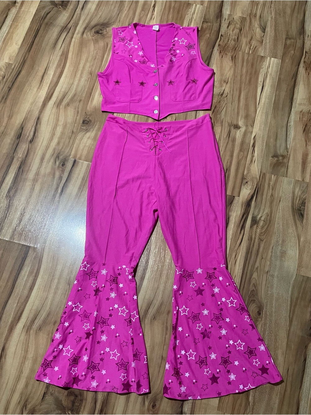 Barbie The Movie Pink Western Cowgirl Costume 2-Pc Set Spirit Halloween XL